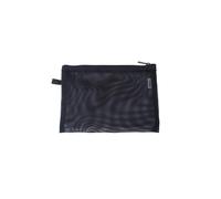 YONBEN Cosmetic Bag Mesh Makeup Purse Organizer Pouches Travel with Zipper, Black, S, Simple