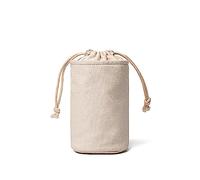 YONBEN Cosmetic Bag with Drawstring Closure, Canvas Multi-Functional Organizer for Makeup and Toiletries (XS, Beige)