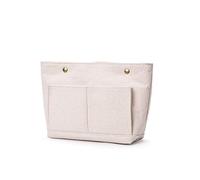 YONBEN Cosmetic Bags - Bag Organizer Insert with Purse Dividers - Inside Purse Organizer for Easy Storage -Lightweight and Convenient (S, Beige)