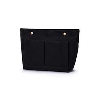 YONBEN Cosmetic Bags - Bag Organizer Insert with Purse Dividers - Inside Purse Organizer for Easy Storage -Lightweight and Convenient (S, Black)