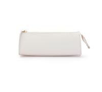 YONBEN Faux Leather Pencil Case Lightweight Portable Artist Supplies Organizer (Beige,Faux Leather)