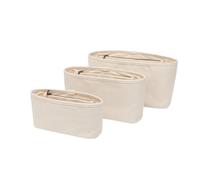 YONBEN Handbag Organizers - Tote Organizer Insert with Multiple Compartments -Perfect for Tote Bags，Simple cosmetic storage bag, Lightweight and Durable. (Beige,Large)