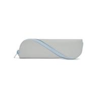 YONBEN Pencil Case Lightweight and Cute Pencil Pouch Slim and Stylish Cotton Canvas Thin (Light gray,Oxford cloth)