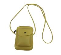 YONBEN PU Crossbody Lanyard Mobile Phone Bag Simple Accessory With Adjustable Strap, Pu/Almond Yellow