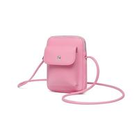 YONBEN PU Crossbody Lanyard Mobile Phone Bag Simple Accessory With Adjustable Strap, Pu/Azalea Pink