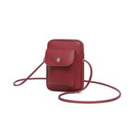 YONBEN PU Crossbody Lanyard Mobile Phone Bag Simple Accessory With Adjustable Strap, Pu/Encore Red
