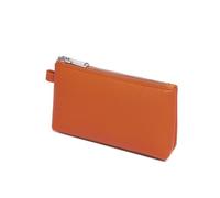 YONBEN PU Leather Makeup Simple and Convenient Handbag Small Exquisite Storage Bag, Pu/Vitality Orange, Simple