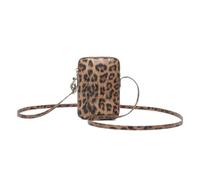 YONBEN PU leather Small Crossbody Purse Zipper Cell Phone Bag Mini Shoulder Purse Wallet Smart Phone, Pu/Amber