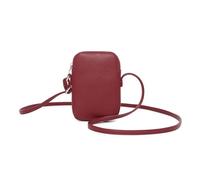 YONBEN PU leather Small Crossbody Purse Zipper Cell Phone Bag Mini Shoulder Purse Wallet Smart Phone, Pu/Encore Red