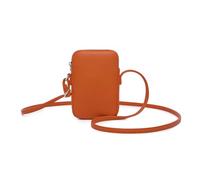YONBEN PU leather Small Crossbody Purse Zipper Cell Phone Bag Mini Shoulder Purse Wallet Smart Phone, Pu/Vitality Orange