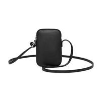YONBEN PU leather Small Crossbody Purse Zipper Cell Phone Bag Mini Shoulder Purse Wallet Smart Phone, PU/Black