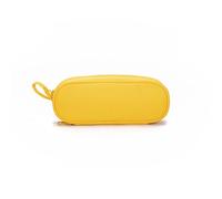 YONBEN Simple Pencil Case with Multiple Pockets Practical Stationery Organizer (Yellow,Nylon)