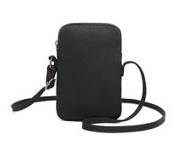 YONBEN Small Crossbody Purse Zipper Cell Phone Bag Mini Shoulder Purse Wallet Smart Phone Wallet with Credit Card Solts (Black)
