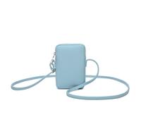 YONBEN Small Crossbody Purse Zipper Cell Phone Bag Mini Shoulder Purse Wallet Smart Phone Wallet with Credit Card Solts, Pu/Phthalocyanine Blue, S