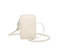 YONBEN Small Crossbody Purse Zipper Cell Phone Bag Mini Shoulder Purse Wallet Smart Phone Wallet with Credit Card Solts (Nylon-Creamy White)