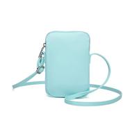 YONBEN Small Crossbody Purse Zipper Cell Phone Bag Mini Shoulder Purse Wallet Smart Phone Wallet with Credit Card Solts, Nylon-mint Green, 4.72 inches x 0.79 inches x 6.5 inches