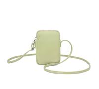 YONBEN Small Crossbody Purse Zipper Cell Phone Bag Mini Shoulder Purse Wallet Smart Phone Wallet with Credit Card Solts, Pu/Sage Green