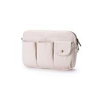 YONBEN Storage Bag-arge Cosmetic Bag for Women, Travel Makeup Bag, Zip Up Bag, Cute Makeup Bag - Pure Cotton Canvas - Can be Suspended - Perfect Storage for Cosmetics