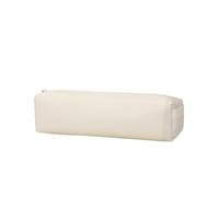 YONBEN student color pencil case bag storage cosmetic bag for school (Cream,Nylon)