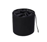 YONBEN Tall Purse Organizer Insert Womens Canvas Round Handbag Organizer Storage,Handbag Purse Organizer Round Cosmetic Pouch Bag Bucket Makeup Bag (L, Black)