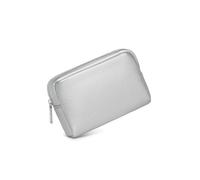 YONBEN Waterproof Makeup Bag Large Capacity Women's Classic Black Wash Bag Adjustable Partition Wash Bag Brush and Cosmetic Carrying Bag…, PU/Pearl Silver, Simple