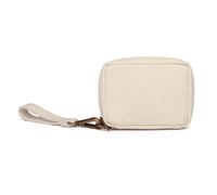 YONBEN Women's Makeup Bag, Cotton Canvas Wristband Bag - Lightweight and Stylish - Ideal for Travel and Daily Use