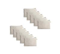 YONBEN Zipper Pouch Storage Bag Simple and Stylish Women's Cosmetic and Travel Bag (Beige-basic-10), Beige, Simple