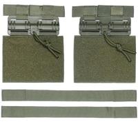 YONCONO 2 Pack Quick Release Cummerbund Conversion Attachment for Molle Vest Quick Disconnect Buckle Hook & Loop Strap & Flap Adapter for JPC CPC NCP XPC 420 Vest (Armygreen)