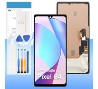 Yondista (OLED) Screen Replacement for Google Pixel 6A 5G 6.1" GX7AS GB62Z G1AZG LCD Display Touch Digitizer Assembly with Tools(Black with Bracket)