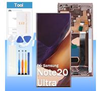 Yondista OLED Screen Replacement for Samsung Galaxy Note20 Ultra 4G/5G SM-N985 SM-N986 6.9“ LCD Display Touch Digitizer Glass Assembly - Bronze with Frame - Tools