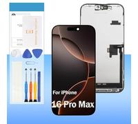 Yondista Screen Replacement for iPhone 16 Pro Max 6.9" A3296, A3084, A3295, A3297 LCD Display Touch Digitizer with True Tone, Face ID Support, 3D Touch + Repair Tools (Not Original)