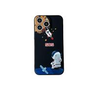 Yonds Queen for iPhone 16 Cute Case, Cool Cartoon Astronaut Space Planet Rocket Design Stylish Bumper Cover Soft TPU Protective Anti-Slip Shockproof Fashion Case(iPhone 16, Rocket)