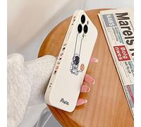Yonds Queen for iPhone 16 Pro Cute Case, Cool Cartoon Swing Astronaut Planet Moon Space Design Stylish TPU Bumper Shockproof Anti-Slip Protector Fashion Case (White Planet, iPhone 16 Pro)