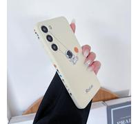 Yonds Queen for Samsung Galaxy S23+ Cute Case, Cartoon Astronaut Space Moon Rocket Design Stylish Bumper Cover Women Girls Protective Shockproof Case (White Planet, Samsung Galaxy S23+)