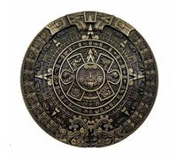 YONE Mayan Aztec Calendar Belt Buckle Bronze, 1.5 inch
