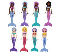YONEEKSS 8PCS Mermaid Swimming Pool Toys for Kids, Diving Toys for Underwater Games, Colourful Bath Toys with Storage Box, Paddling Pool Toys for Boys Girls (Multi-Coloured, Random)