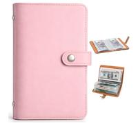 YONEEKSS Pink 100 Envelope Savings Challenge Binder for Cash Budgeting