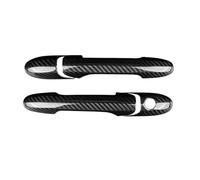 yoneleu Car Door Handle Cover Compatible with Fiat 500 for Abarth 595 for 595C Door Handle Cover Exterior Styling Modification Body Kit Exterior Styling 2pc Car Handle Shell