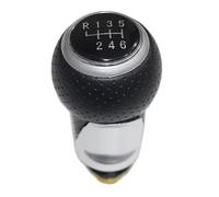 yoneleu Car Gear Shift Lever Knob Compatible with for Fiesta for Mk7 2008-2016 for C-max FL 2010-2013 Car Styling 5 6 for Speed Gear Shift Knob Adapter Car Universal Knob(Silver,6Speed)