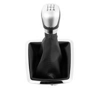 yoneleu Car Gear Shift Lever Knob Compatible with for Focus 2 for Mondeo for MK2 2004 2005 2006 2007 2008 2009 2010 2011 Gear Shifter Knob Lever Manual 5/6 for Speed Car Styling(Silver,5Speed)