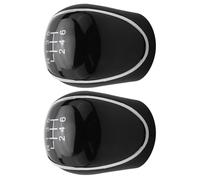 yoneleu Car Gear Shift Lever Knob Compatible with for Transit for Tourneo for Custom for Kuga 2012-2024 2X Car Styling 6 for Speed Gear Shift Knob Shift Lever Shifter Adapter