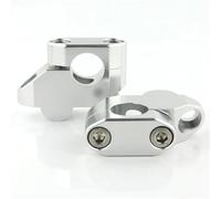 yoneleu Moto Handlebar Riser Compatible With CB250F For CB650F 2014 2015 2016 2017 2018 2019 Back Moved Handlebar Risers Motorcycle Handbar Rising Clamp(Silver)