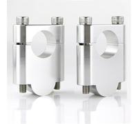 yoneleu Moto Handlebar Riser Compatible With TT-R125 2005-2016 For TT-R230 2005-2024 For XT225 2000-2007 Motorcycle Dirt Bike Handlebar Riser Motorbike Handlebar Riser(40mm Silver)