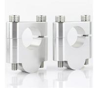 yoneleu Moto Handlebar Riser Compatible With TT-R125 2005-2016 For TT-R230 2005-2024 For XT225 2000-2007 Motorcycle Dirt Bike Handlebar Riser Motorbike Handlebar Riser(30mm Silver)