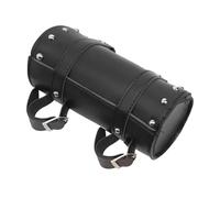 yoneleu Motorcycle Saddle Bag Universal Motorcycle Bags Black Pu Motorbike Tool Bag Front Fork Bag Handlebar Saddlebag Roll Barrel Racing Tail Barrel Storage Panniers Bag