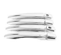 yoneleu Outer Door Handle Cover Compatible with Frontier for NP300 2015- 2019 Car Door Handle Cover Trim Chrome Exterior Parts Accessories Modification