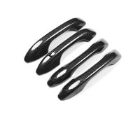 yoneleu Outer Door Handle Cover Compatible with Hyundai for Creta for Ix25 for Cantus 2020 2021 2022 Chrome Carbon Fiber Car Door Handle Cover Molding Catch Overlay(Carbon Fiber)