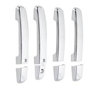 yoneleu Outer Door Handle Cover Compatible with Nissan for Sentra 2007-2011 for Frontier 2005-2008 Chrome Door Handle Cover for Smart Keyhole Accessories