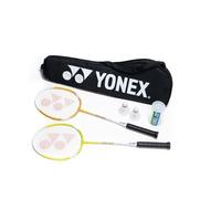 YONEX 2 PLAYER BADMINTON SET (INCL 2 RACKETS / 2 SHUTTLES)
