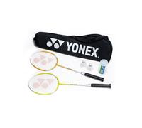 Yonex 2 Player Badminton Set (Pack Of 5) Black/white/yellow (One Size)